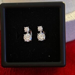 Luxury Moissanite Diamond huggie‎ earrings